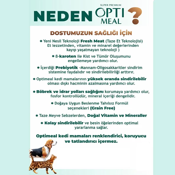 Optimeal Super Premium Sensitive Digestion Kuzu Etli ve Hindi Filetolu Tahılsız Yetişkin Kedi Yaş Maması 85 Gr X 12 - 2