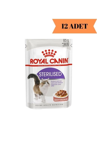 Royal Canin® Sterilised Gravy Kısırlaştırılmış Yetişkin Kedi Yaş Maması 85 Gr*12