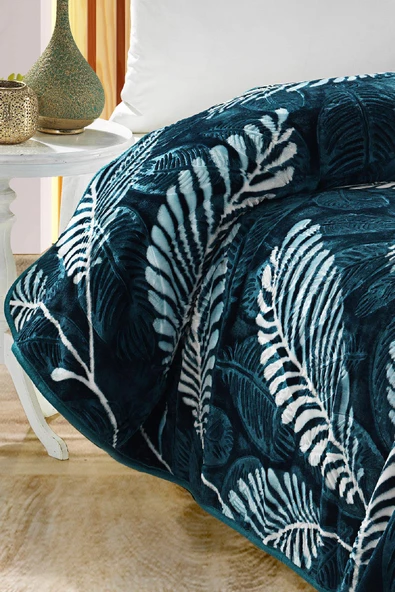 4 Kg Battaniye Supersoft Embos Kalın Yumuşak Peluş Çift Kişilik Yumoş 220x240 cm Minella - 7
