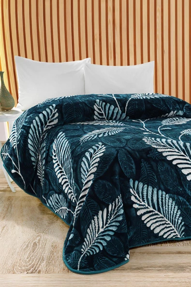 4 Kg Battaniye Supersoft Embos Kalın Yumuşak Peluş Çift Kişilik Yumoş 220x240 cm Minella - 6