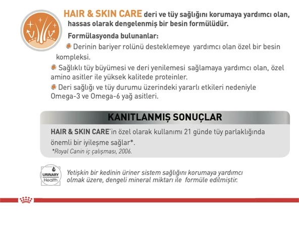 Royal Canin® Hair & Skin Care Yetişkin Kedi Maması  4 Kg - 2
