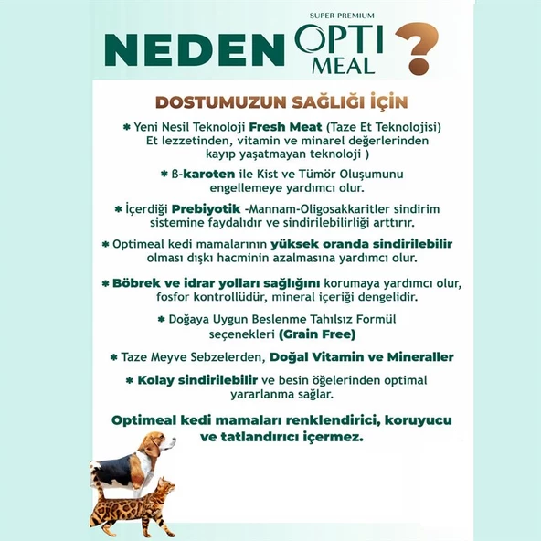 Optimeal Super Premium Hypoallergenic Orta ve Büyük Irk Yetişkin Köpek Maması 4 Kg - 2