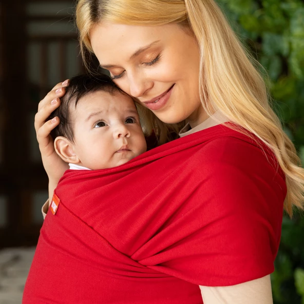 Wrap Sling Bebek Taşıma Şalı, Bebek Güvenli Bağlanmasına Katkı Sağlar, Emziren Annelere Destek Olur - 10