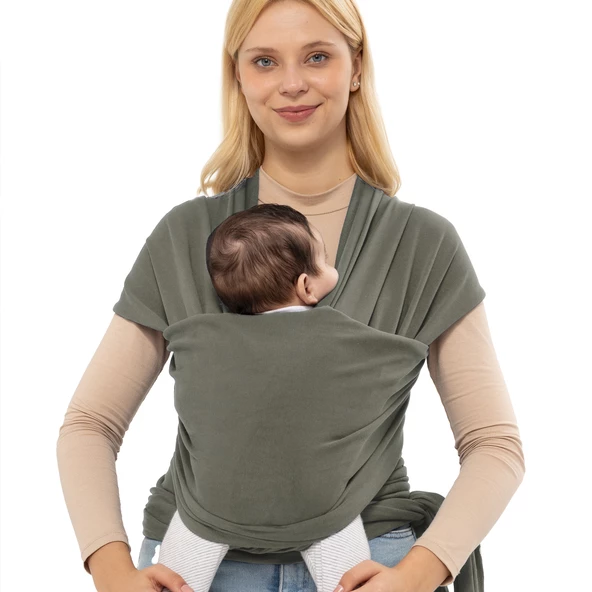 Wrap Sling Bebek Taşıma Şalı, Bebek Güvenli Bağlanmasına Katkı Sağlar, Emziren Annelere Destek Olur - 2