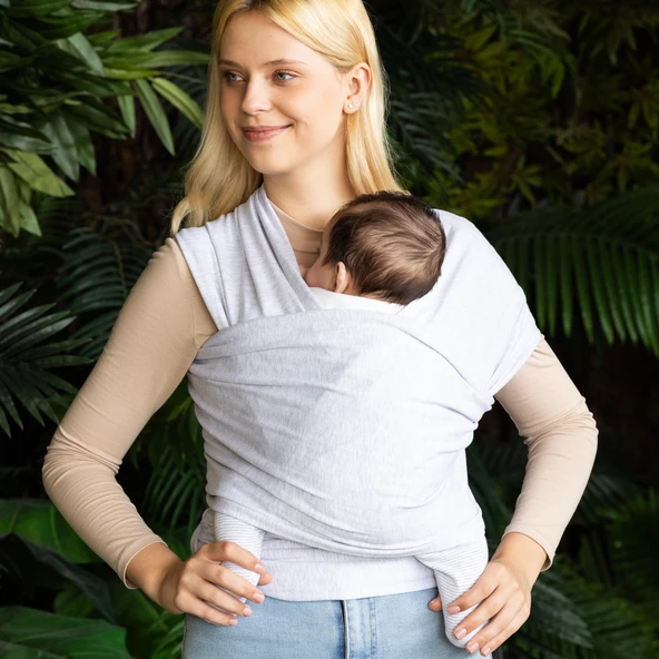 Wrap Sling Bebek Taşıma Şalı, Bebek Güvenli Bağlanmasına Katkı Sağlar, Emziren Annelere Destek Olur - 8
