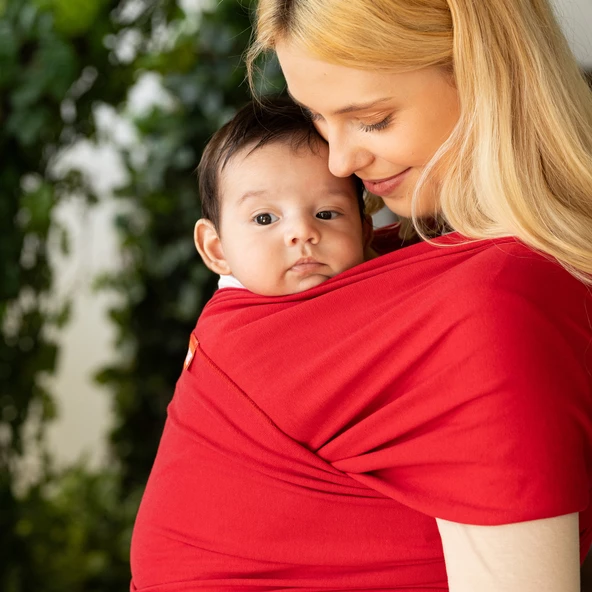 Wrap Sling Bebek Taşıma Şalı, Bebek Güvenli Bağlanmasına Katkı Sağlar, Emziren Annelere Destek Olur - 11
