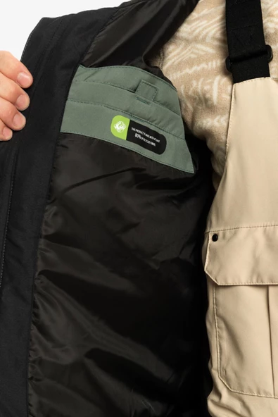 Quiksilver Mission Solıd Jk Erkek Yeşil Snowboard Montu - 6