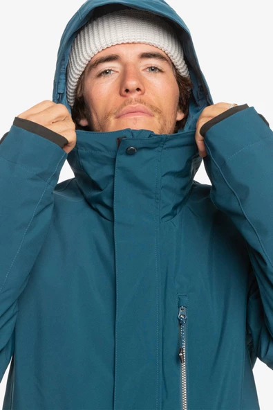 Quiksılver Mıssıon Solıd Erkek Snowboard Kayak Montu - 4