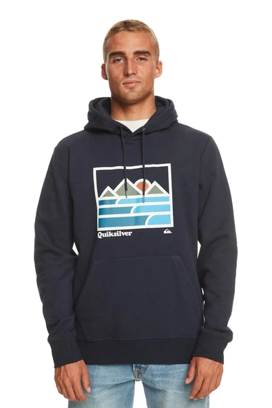 Quiksilver Landscape Lines Erkek Sweatshirt - Resim 5