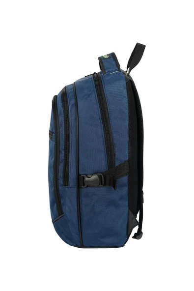 Çok Amaçlı Laptop Dizüstü Bilgisayar Bölmeli Sırt Çanta Mavi - 2