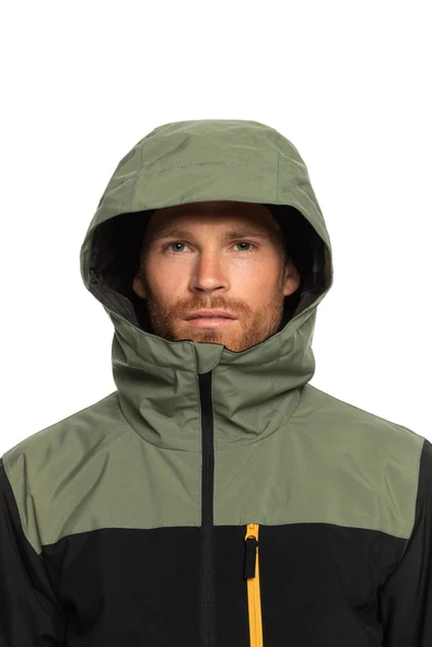 Quiksilver Mission Block Erkek Haki Snowboard Montu - 5