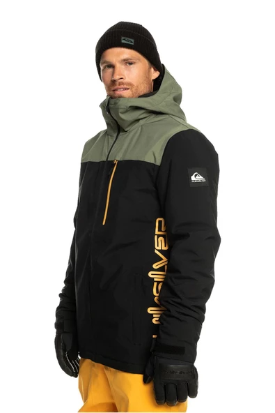 Quiksilver Mission Block Erkek Haki Snowboard Montu - 3