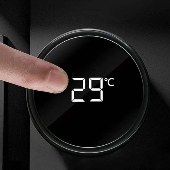 BUFFER® Paslanmaz Çelik Dijital Ekranlı Isı Yalıtımlı Akıtmaz Kapak Kahve ve Çay Termosu 500 ml - 3