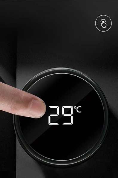 BUFFER® Paslanmaz Çelik Dijital Ekranlı Isı Yalıtımlı Akıtmaz Kapak Kahve ve Çay Termosu 500 ml - 10