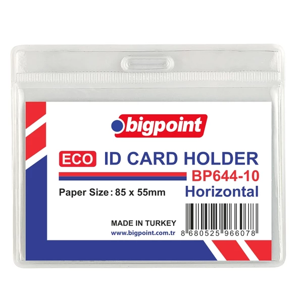 Bigpoint Eco Kart Poşeti Yatay 85x55mm 100'lü Poşet