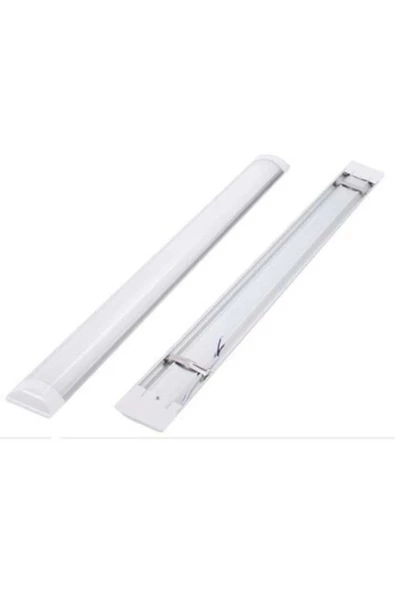 10'lu Paket 120 Cm 40 Watt Çift Sıra Ledli Led Bant Armatür 6500 Kelvin Beyaz Renk - 2