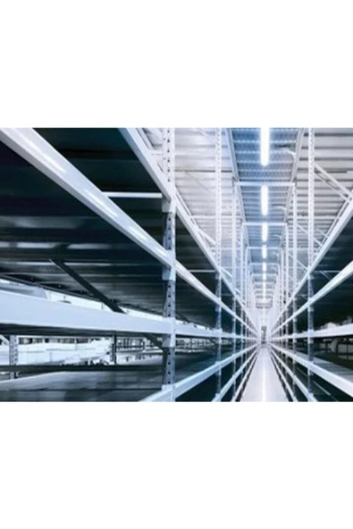 10'lu Paket 120 Cm 40 Watt Çift Sıra Ledli Led Bant Armatür 6500 Kelvin Beyaz Renk - 4