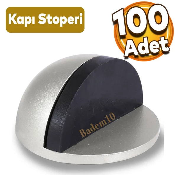 Yapışkanlı Kapı Stoperi Tamponu Kapı Durdurucu Stoper Kol Koruyucu Çarpma Önleyici Takozu 100 Adet