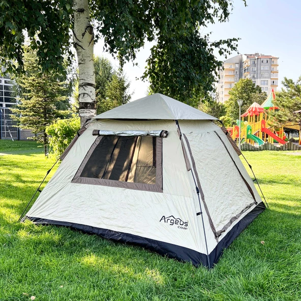 Argeus Sahra 4 Kişilik 3 Mevsim Otomatik Kamp Çadırı (ARG-208) - 4