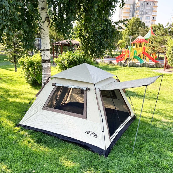 Argeus Sahra 4 Kişilik 3 Mevsim Otomatik Kamp Çadırı (ARG-208) - 5