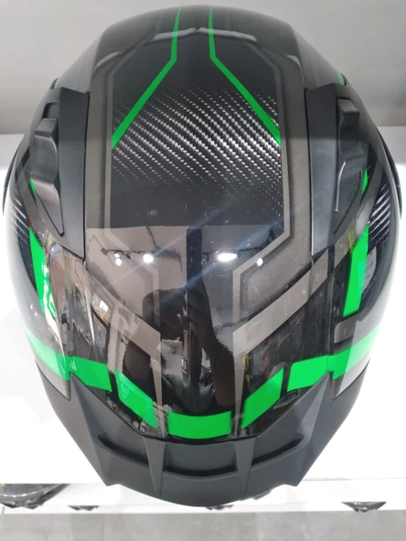 KASK MTS PRO 801 LEAD GÜNEŞ GÖZLÜKLÜ GREEN - Resim 5