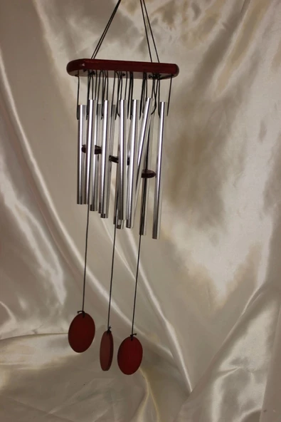 Deprem Zili Çanı Rüzgar Çanı Zili Feng Shui Yin Yang Şık Boru Orta Boy - Resim 7