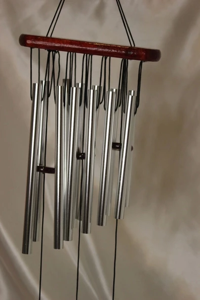 Deprem Zili Çanı Rüzgar Çanı Zili Feng Shui Yin Yang Şık Boru Orta Boy - Resim 11
