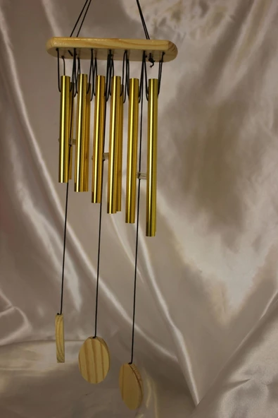 Deprem Zili Çanı Rüzgar Çanı Zili Feng Shui Yin Yang Şık Boru Orta Boy - Resim 6