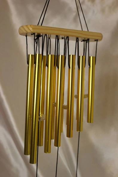 Deprem Zili Çanı Rüzgar Çanı Zili Feng Shui Yin Yang Şık Boru Orta Boy - Resim 3