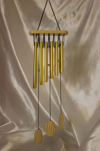 Deprem Zili Çanı Rüzgar Çanı Zili Feng Shui Yin Yang Şık Boru Orta Boy - Resim 10