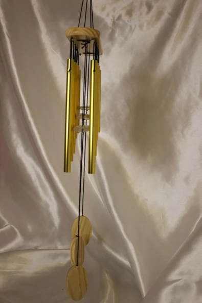 Deprem Zili Çanı Rüzgar Çanı Zili Feng Shui Yin Yang Şık Boru Orta Boy - Resim 9