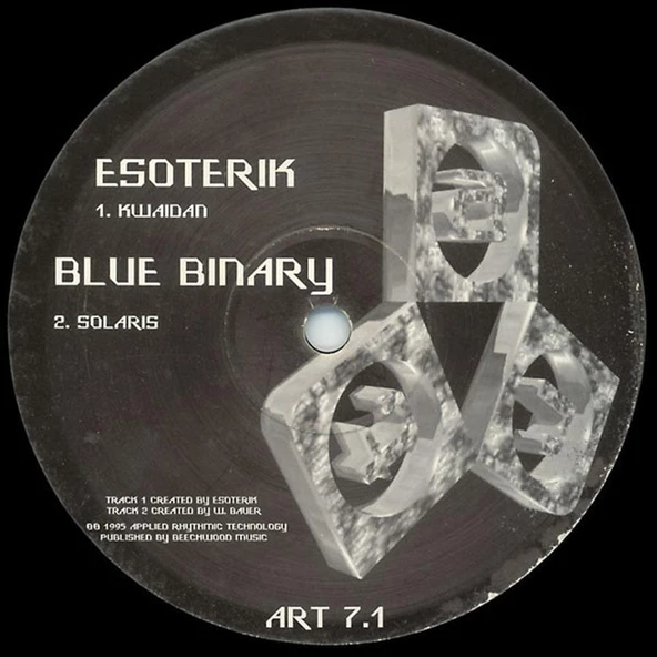 ART 7.1 / B1214.1 Album Esoterik - Blue Binary -  Ambient Techno Vinly Plak alithestereo