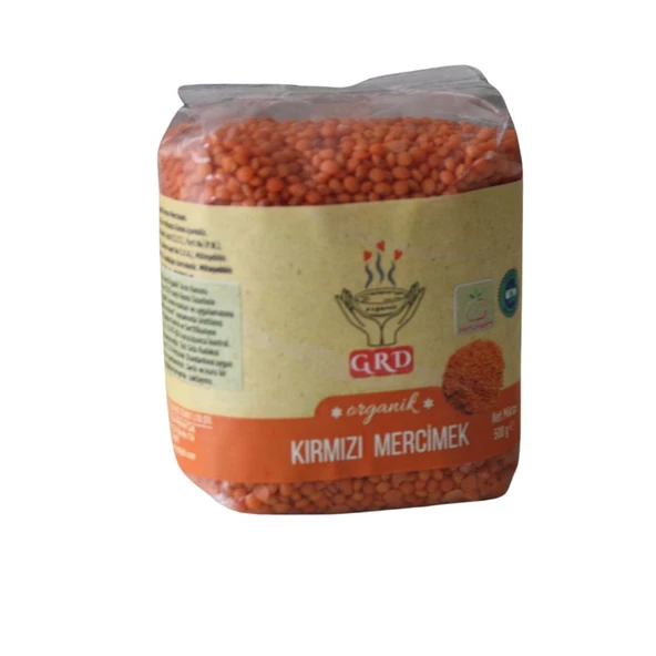 Organik Kırmızı Mercimek 500 gr