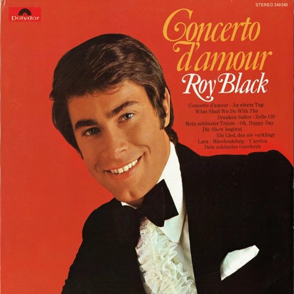 Concerto D'Amour - Roy Black – pop tarz plak alithestereo