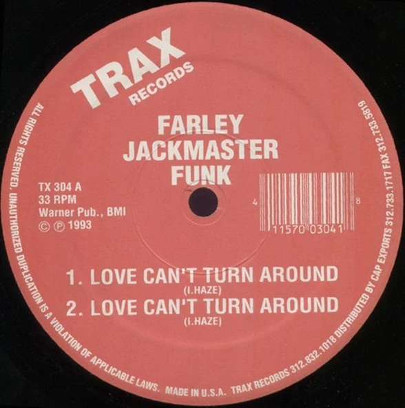 Farley Jackmaster Funk* / House Master Boys* – Love Can't Turn Around / Housenation House Vinly Plak alithestereo