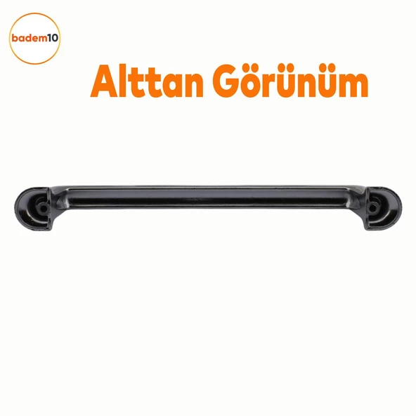 Simay Mobilya Mutfak Dolabı Çekmece Dolap Kapak Kulpu Düz Metal Kulp Kulbu Kulpu 160 mm Füme - Resim 4