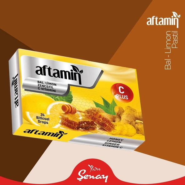 Aftamin Ballı Limonlu Pastil - 24 Adet