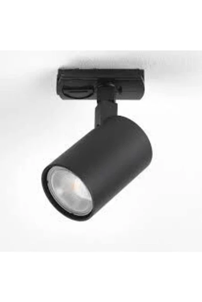 1 Metre Raylı 3 Adet Ray Spot Beyaz Işık Siyah Kasa - 2