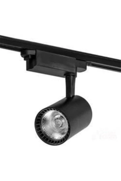 Teknocean 3 Adet 30w Ray Spot Vitrin Mağaza Aydınlatması 1 Metre Raylı Siyah Kasa Günışığı - 2