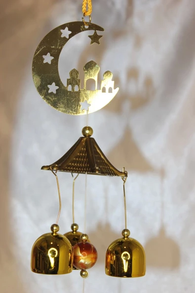 Deprem Zili Çanı Rüzgar Çanı Zili Feng Shui Yin Yang Ay Dede - Resim 8