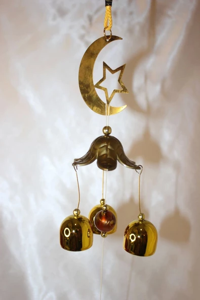 Deprem Zili Çanı Rüzgar Çanı Zili Feng Shui Yin Yang Ay Dede - Resim 3