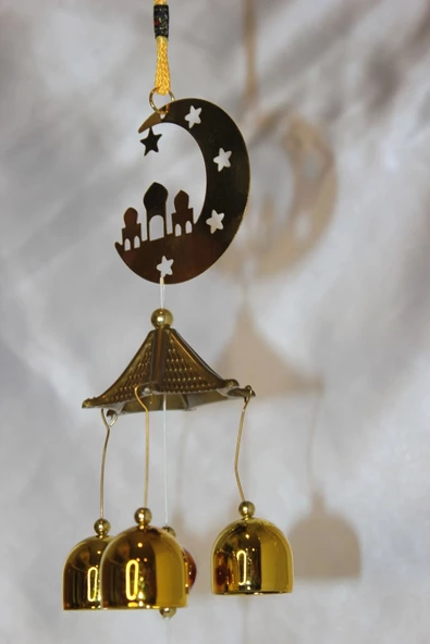 Deprem Zili Çanı Rüzgar Çanı Zili Feng Shui Yin Yang Ay Dede - Resim 7