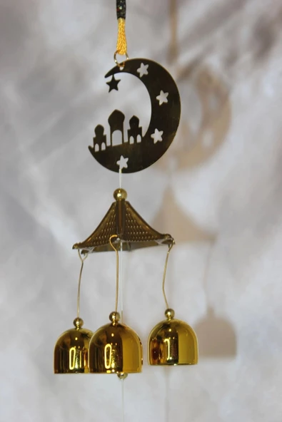 Deprem Zili Çanı Rüzgar Çanı Zili Feng Shui Yin Yang Ay Dede - Resim 2