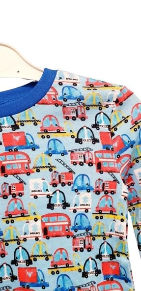 Arabalı Çocuk Pijama Takımı ST06752 - 6