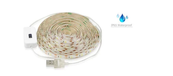 Azemax Usb Sensörlü Şerit LED/5 metre/Beyaz - 4
