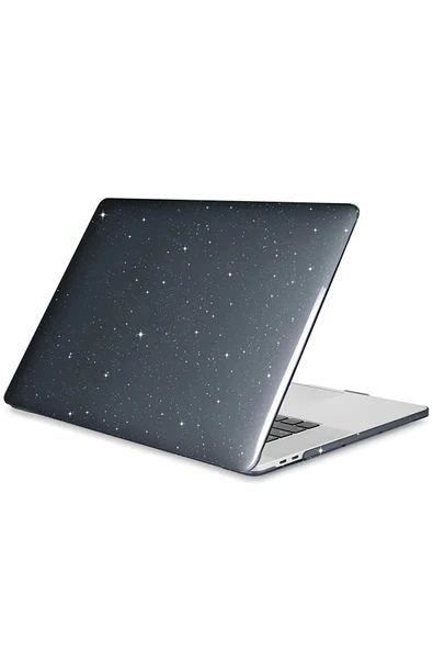 Macbook Air 13.3' M1 Çipli Uyumlu Kılıf 360 Derece Simli Parlak Tam Korumalı Case A1932/a2179/a2337