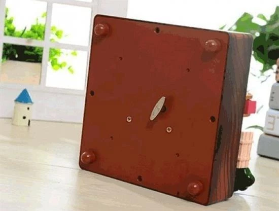 BUFFER® Dekoratif Mandallı Kurmalı Hareketli Arabalı Sesli Değirmen Müzik Kutusu - 3