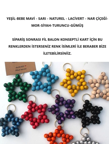 10 Adet Pembe Bebek Konsept Kartlı Anahtarlık - Bebek Hediyelik - +10Renk - 3