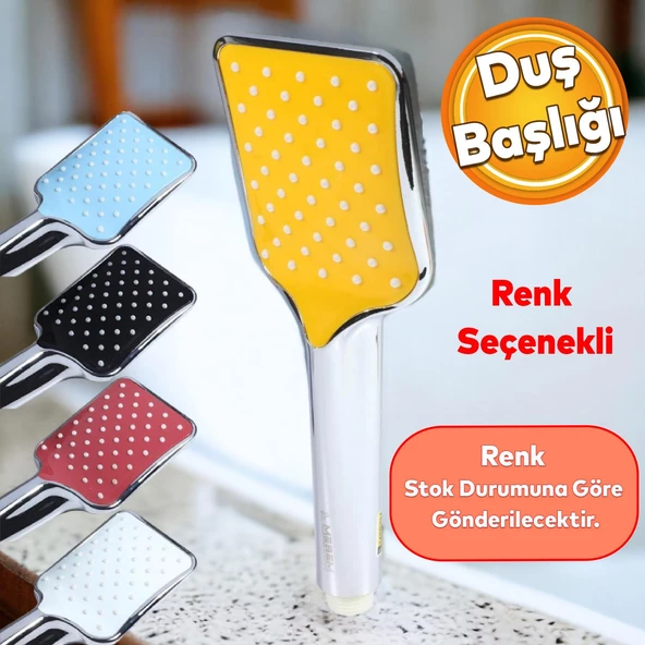 Banyo Aksesuar Duş Telefon Başlığı Dikdörtgen Renk Seçenekli Klasik El Başlık