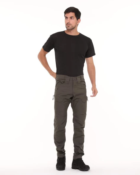 Single Sword Likralı Rahat Kadın&Erkek Outdoor Taktik Pantolon - 7